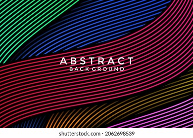 Farbiger Hintergrund mit dynamischer Wavy Line