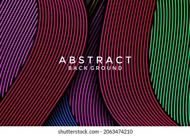 Dynamic Wavy Line Colorful Background