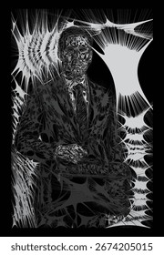 Arte de padrões da Web dinâmicos: visuais abstratos da rede de aranha para design moderno