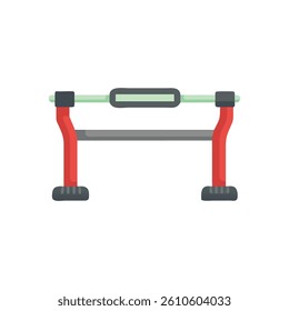 Dynamic Weighted Pull-Up Bar Icon for Workouts. Design of Fitness and Gym Icons.