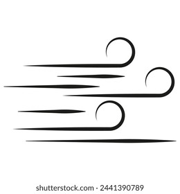 Dynamic wind lines vector. Speed motion symbols. Vector illustration. EPS 10.