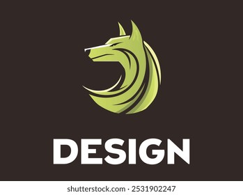 Dynamic wolf logo design that embodies courage, loyalty, and teamwork. Featuring a sleek and modern wolf head silhouette, this logo is perfect for companies, organizations, or sports teams seeking f