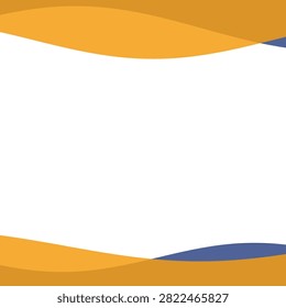 Dynamic yellow and dark grey abstract wave banner template featuring white copy space, modern vector design for advertising