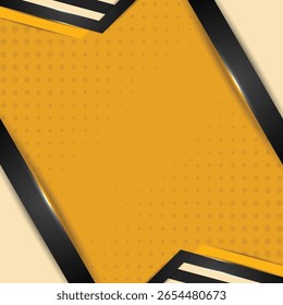 Dynamic yellow tech-style background with bold diagonal layers and modern abstract design. Ideal for technology themes, presentations, posters, or futuristic concepts. Fully editable vector format.