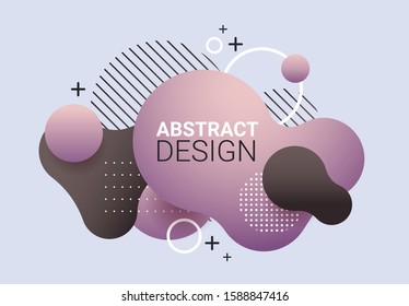 dynamical colored form gradient abstract banner flowing liquid shape fluid color badge modern graphic element vector illustration