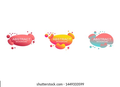 Dynamical colored forms and line. Template for the design of a logo, flyer or presentation