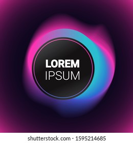 dynamical colorful gradient form abstract banner flowing liquid shape fluid color badge modern graphic element copy space vector illustration