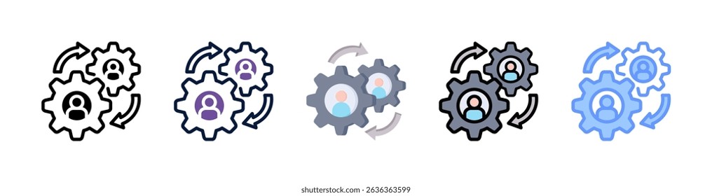 Dynamics Icon Element For Design And Vector