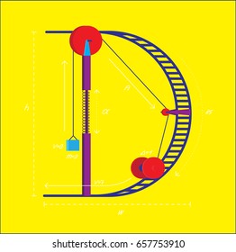 Dynamics Letter D - Vector