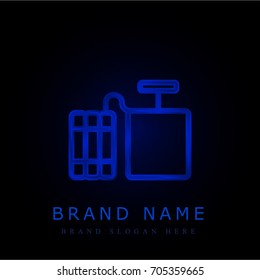 Dynamite blue chromium metallic logo