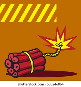 dynamite bomb cartoon illustration