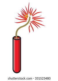 dynamite - bomb cartoon vector icon