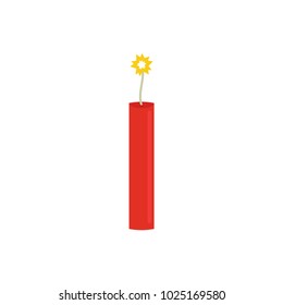Dynamite bomb icon. Vector illustration.