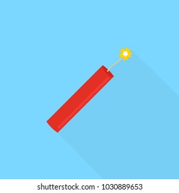 Dynamite bomb icon. Vector illustration.