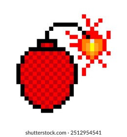  Dynamite Bombe im Pixel Art Stil