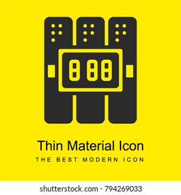 Dynamite bright yellow material minimal icon or logo design