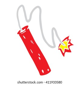 dynamische Cartoon-Illustration einzeln auf Weiß