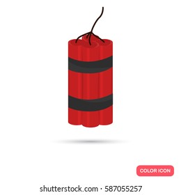 Dynamite color flat icon for web and mobile design