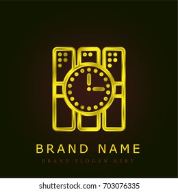 Dynamite golden metallic logo
