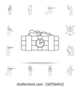 dynamite icon. Army icons universal set for web and mobile