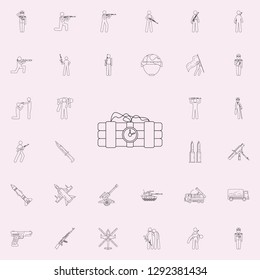 dynamite icon. Army icons universal set for web and mobile