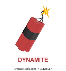 Dynamite icon cartoon. Singe western icon from the wild west set.