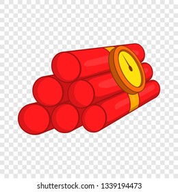 Dynamite icon in cartoon style isolated on background for any web design 
