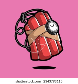 Dynamite icon cartoon vector illustration
