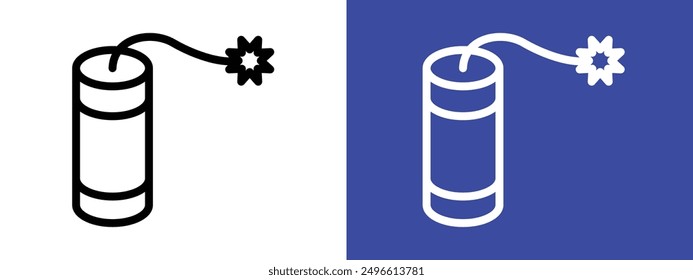 dynamite icon logo sign set vector outline