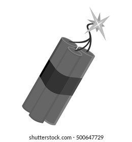 Dynamite icon monochrome. Singe western icon from the wild west monochrome.