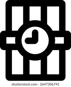 ícone dinamite contornado estilo design