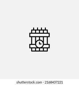 Vector de signo de icono dinamita,Símbolo, ilustración de logotipo para web y móvil