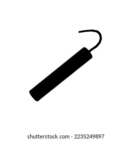 Dynamiksymbol. Einfache Stilrichtung ohne Kriegsposter-Hintergrund-Symbol. Gefahrenzeichen. Design-Element des dynamischen Markenlogos. Dynamite T-Shirt-Druck. Vektor für Aufkleber.