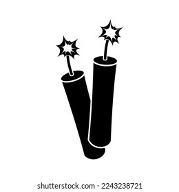 Vector de icono dinámico. Signo de ilustración de bomba. Símbolo de explosivos. Logo de la explosión.