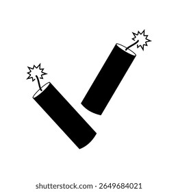dynamite icon, vector illustration design