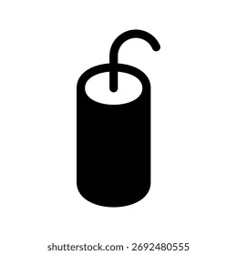 Ilustración de diseño de símbolo de Vector de ícono de dinamita