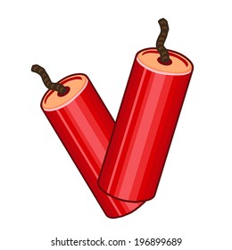 dynamite isolated illustration on white background