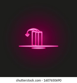 dynamite, mine neon style icon. Simple thin line, outline vector of desert icons for ui and ux, website or mobile application