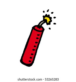 Dynamite sketch. Vector.