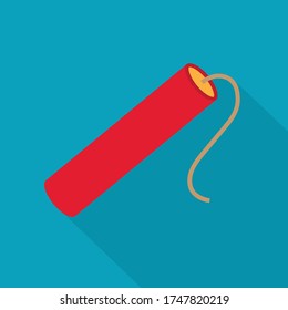 stick de dinamita con ilustración de espoleta vectorial