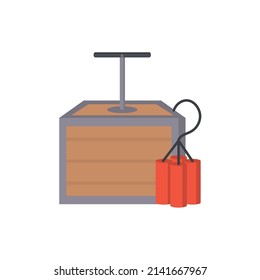 dynamite sticks with detonator icon