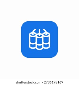 dynamite sticks icon sign vector