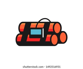 Dynamite Symbol Logo Vector Design Simple Stock Vector (Royalty Free ...