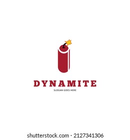 Dynamite Or TNT Icon Vector Logo Template Illustration Design