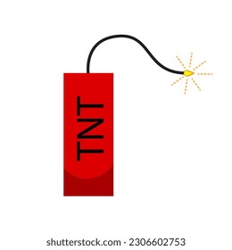 Dynamite vector art, icon and graphic design, flat design