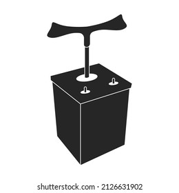 Icono de vector dinamita.Icono de vector negro aislado en dinamita de fondo blanco.