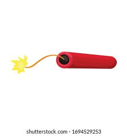Dynamite Vektorillustration Symbol.Cartoon Vektorillustration Symbol einzeln auf weißem Hintergrund Dynamit.