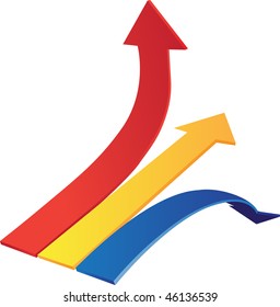 Dynamyk arrows up, down, line
