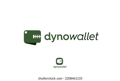 Dyno wallet logo design vector