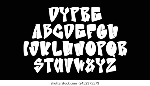 Dypre graffiti display font. With sharp bold stroke, fun character with a bit of ligatures and alternates. To give you an extra creative work.